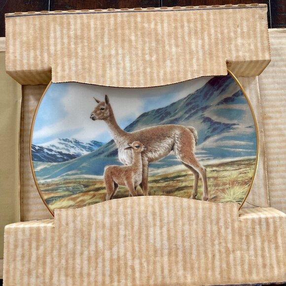 Bradford Exchange W. S. George The Vicuna Cira 1991 Collector's Plate - Picture 1 of 8